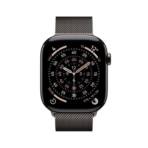 Apple Watch Series 11 GPS + Cellular Arduvaz Titanyum Milano Loop Ekran