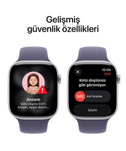 Apple Watch Series 11 42mm GPS Gümüş Alüminyum Kasa Güvenlik