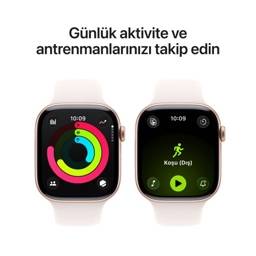 Apple Watch Series 11 42mm GPS Roze Altın Alüminyum Kasa Antrenman
