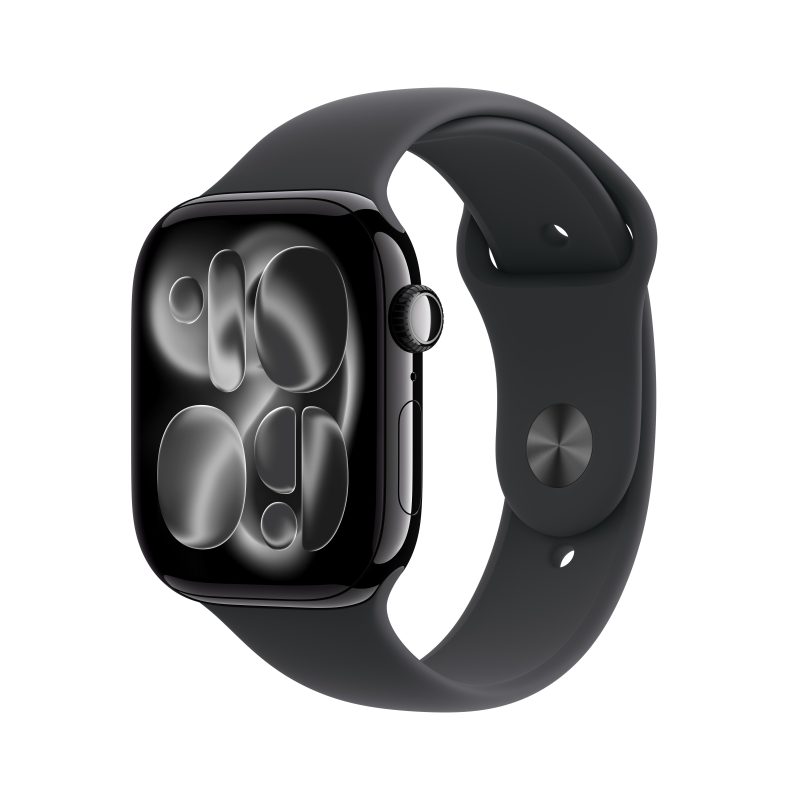 Apple Watch Series 11 GPS 42mm Simsiyah Alüminyum Kasa Siyah Spor Kordon M/L MEQU4TU/A