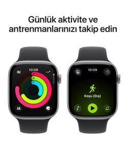 Apple Watch Series 11 42mm GPS Uzay Grisi Alüminyum Kasa Antrenman