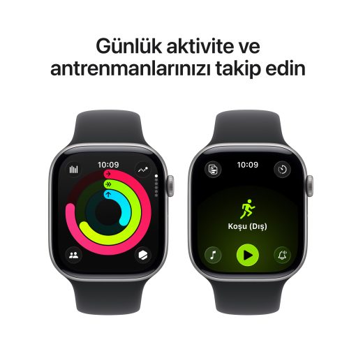 Apple Watch Series 11 42mm GPS Uzay Grisi Alüminyum Kasa Antrenman