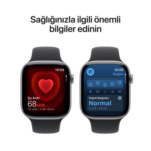 Apple Watch Series 11 42mm GPS Uzay Grisi Alüminyum Kasa Sağlık