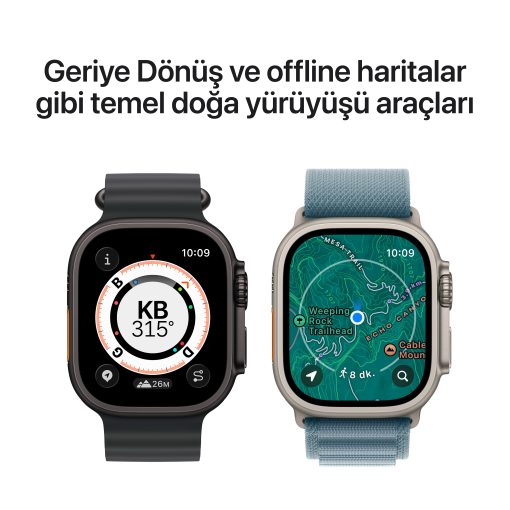 Apple Watch Ultra 3 Siyah Titanyum Araçlar