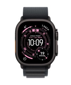 Apple Watch Ultra 3 Siyah Titanyum Alpine Loop Ekran