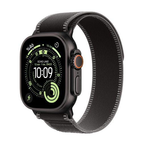 Apple Watch Ultra 3 Siyah Titanyum Trail Loop