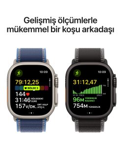 Apple Watch Ultra 3 Naturel Titanyum Ocean Kordon Antrenman Ölçümleri