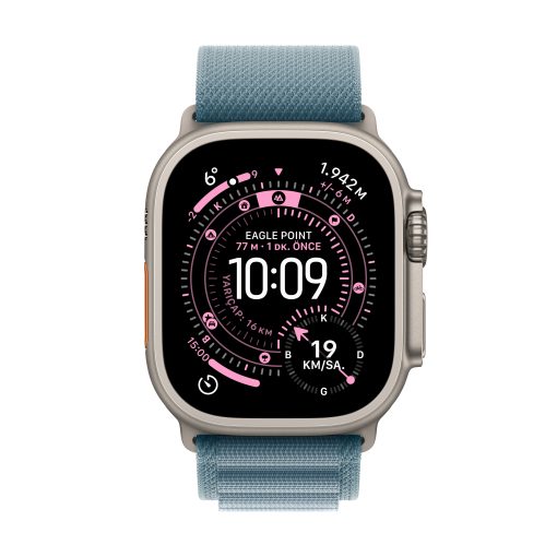 Apple Watch Ultra 3 Natürel Titanyum Alpine Loop Ekran