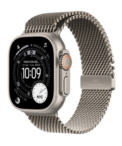 Apple Watch Ultra 3 Natürel Titanyum Milanese Loop
