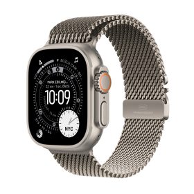 Apple Watch Ultra 3 GPS + Cellular 49mm Natürel Titanyum Kasa Natürel Titanyum Milano Loop M MEWY4TU/A