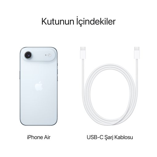 iPhone Air Gök Mavisi Kutu İçeriği