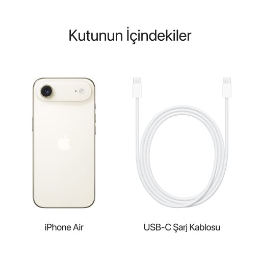 iPhone Air Uçuk Altın Rengi Kutu İçeriği