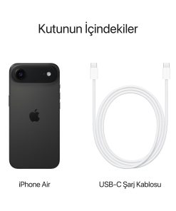 iPhone Air Siyah Kutu İçeriği