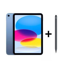 iPad Eğitim Seti 18 – iPad 10. Nesil 10.9 inç Wi-Fi + Cellular 64GB Mavi, Zagg Pro 2 Gri