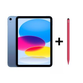 iPad Eğitim Seti 18 – iPad 10. Nesil 10.9 inç Wi-Fi + Cellular 64GB Mavi, Zagg Pro 2 Pembe