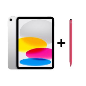 iPad Eğitim Seti 17 – iPad 10. Nesil 10.9 inç Wi-Fi 256GB Gümüş, Zagg Pro 2 Pembe