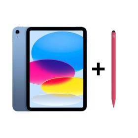 iPad Eğitim Seti 17 – iPad 10. Nesil 10.9 inç Wi-Fi 256GB Mavi, Zagg Pro 2 Pembe