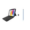 iPad Aksesuar Seti - Zagg Tough Keys 11 inç / Pro Stylus Kalem Mavi