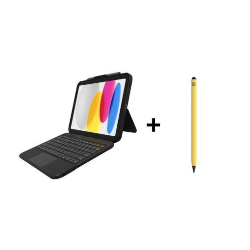iPad Aksesuar Seti - Zagg Tough Keys 11 inç / Pro Stylus Kalem Sarı