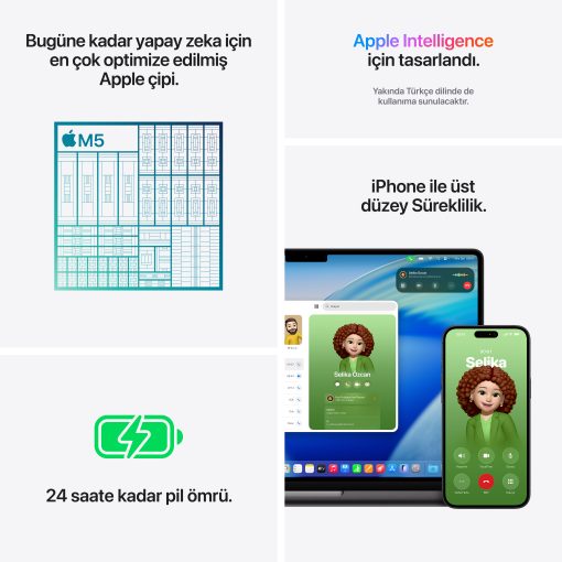 MacBook Pro 14 inç M5 Özellkler