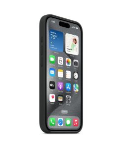 iPhone 15 Pro MagSafe Silikon Kılıf Siyah Ekran MT1A3ZM/A