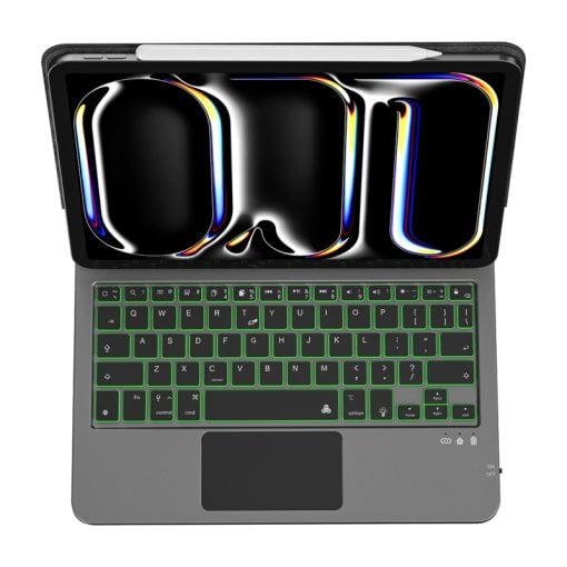 Wiwu iPad 11 (A16l) MK-003 Klavyeli Standlı Kılıf 6976975615072 RGB Yeşil