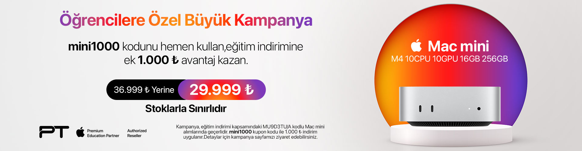 Mac mini Kampanya Masaüstü Anabanner