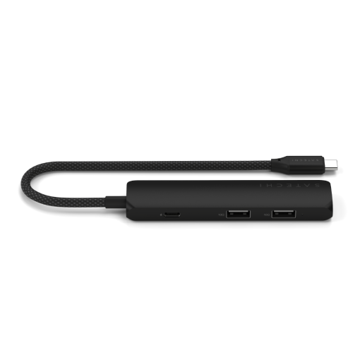Satechi 4 in 1 USB-C Slim Multiport Adaptör 4K Siyah ST-P4SK