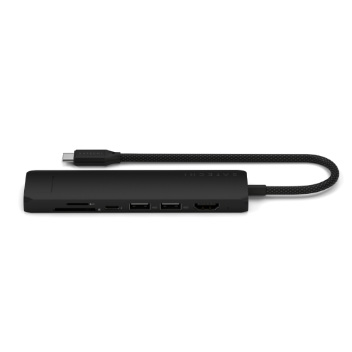 Satechi 7 in 1 USB-C Slim Multiport Adaptör Ethernet Siyah ST-P7SK