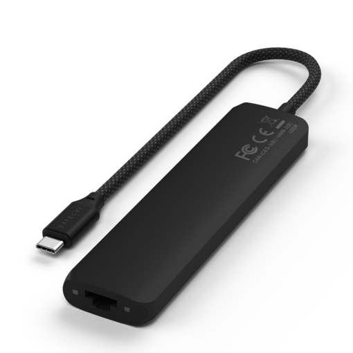 Satechi 7 in 1 USB-C Slim Multiport Adaptör Ethernet Siyah ST-P7SK