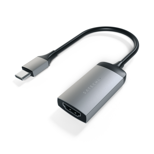 Satechi Type-C to HDMI Adaptör 4K 60Hz Uzay Grisi ST-TC4KHAM Yan Görünüm
