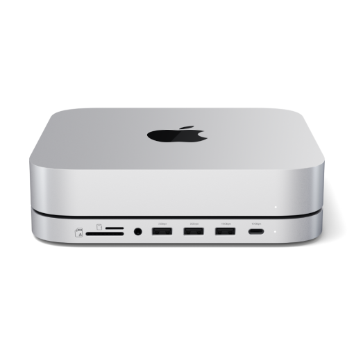 Satechi Mac Mini Stand & Hub NVMe SSD Gümüş ST-GMMSHS - Satechi - PT