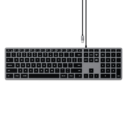 Satechi Slim W3 USB-C Kablolu Klavye EN Uzay Grisi ST-UCSW3M