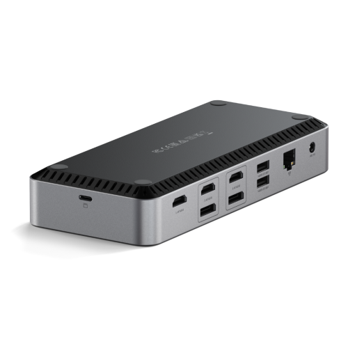 Satechi Triple 4K Display Docking Station EU Uzay Grisi ST-D4KTM-EU Bağlantı Noktaları