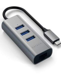 Alternative view of Satechi Type-C 2 in 1 USB 3.0 3 Port Hub Eth Port Uzay Grisi ST-TC2N1USB31AM