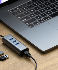 satechi type c 2 in 1 usb 3 0 aluminum 3 port hub eth port ST TC2N1USB31AM 6