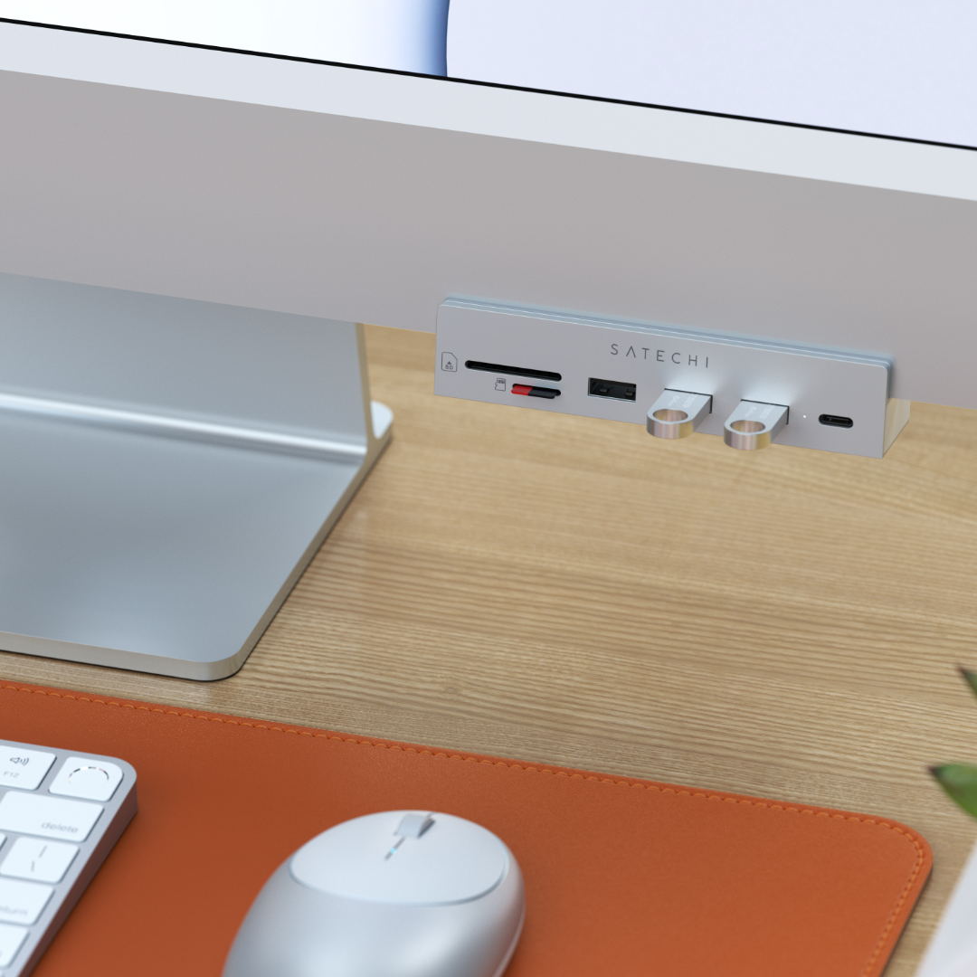 Satechi USB-C Clamp Hub for 24 inc iMac Gümüş ST-UCICHS