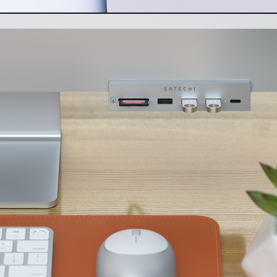 Satechi USB-C Clamp Hub for 24 inc iMac Gümüş ST-UCICHS