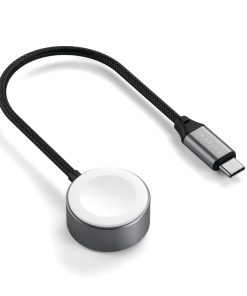 Satechi USB-C Magnetic Hızlı Şarj Kablo Apple Watch Uzay Grisi ST-QCAWM