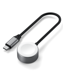 Alternative view of Satechi USB-C Magnetic Hızlı Şarj Kablo Apple Watch Uzay Grisi ST-QCAWM