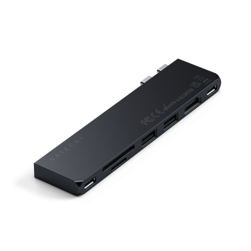Satechi USB-C Pro Hub Slim Gece Yarısı ST-HUCPHSD Bağlantı
