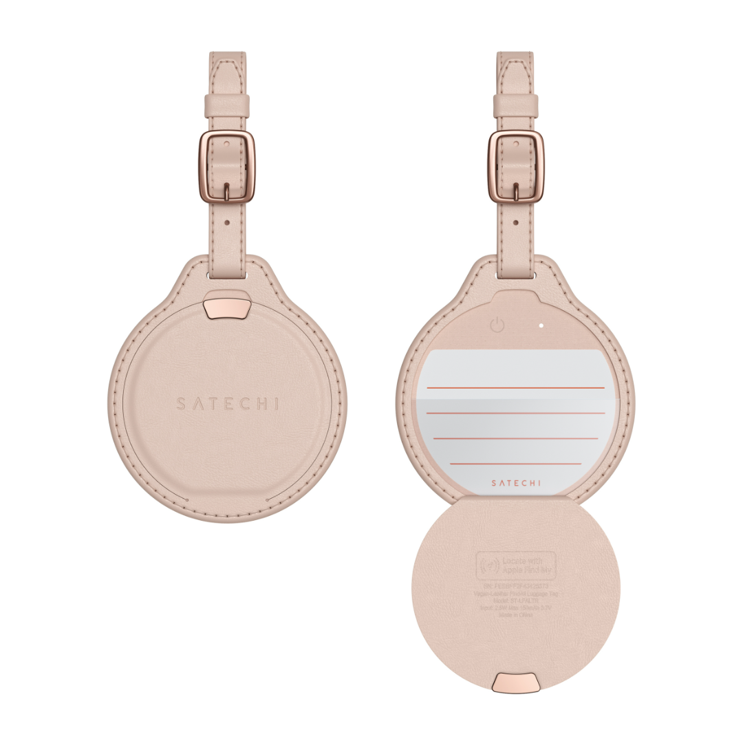 Satechi Vegan Deri FindAll Bavul Tag Rose ST-LFALTR