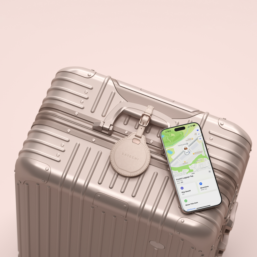 Satechi Vegan Deri FindAll Bavul Tag Rose ST-LFALTR