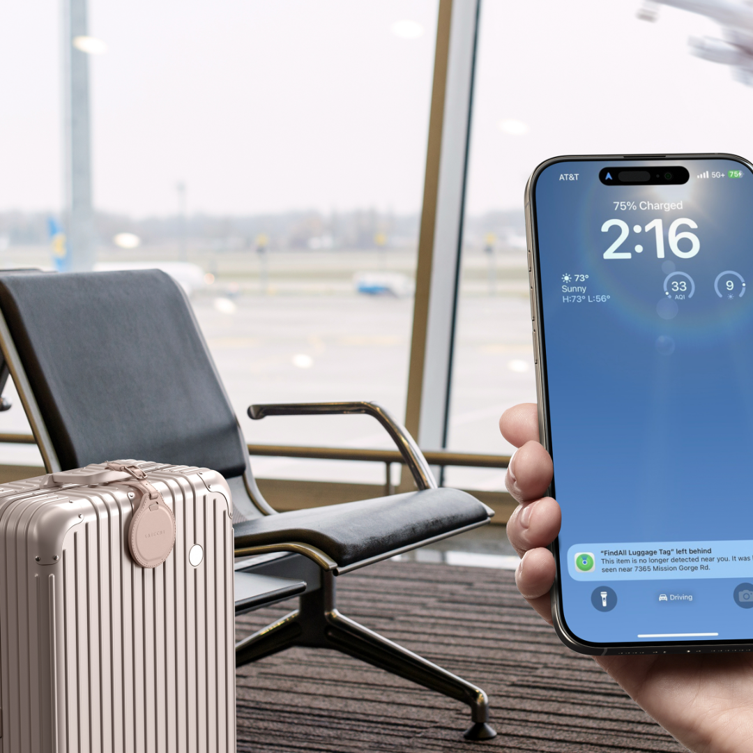 Satechi Vegan Deri FindAll Bavul Tag Rose ST-LFALTR