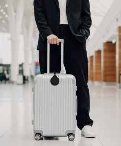 satechi vegan deri findall bavul tag siyah ST LFALTK 11