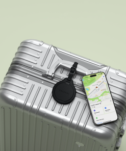 satechi vegan deri findall bavul tag siyah ST LFALTK 13