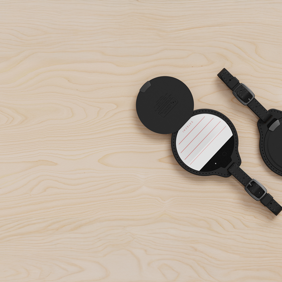 Satechi Vegan Deri FindAll Bavul Tag Siyah ST-LFALTK