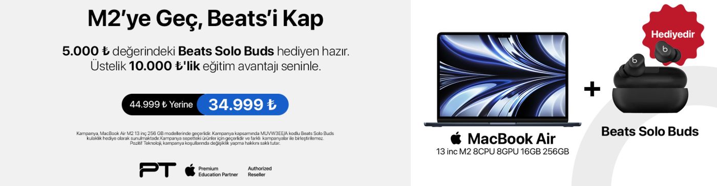 Macbook Air M2 Masaüstü Anabanner