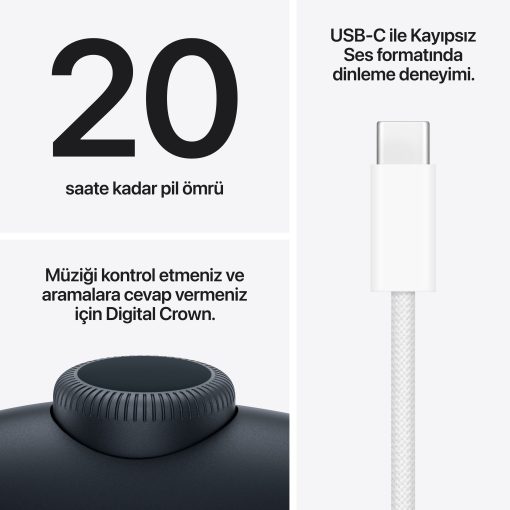 AirPods Max 2 Gece Yarısı MHWK4TU/A - Apple - PT