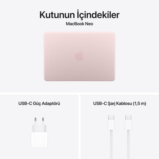 MacBook Neo 13 inc A18 Pro 6CPU 5GPU 8GB 512GB Pastel Pembe
